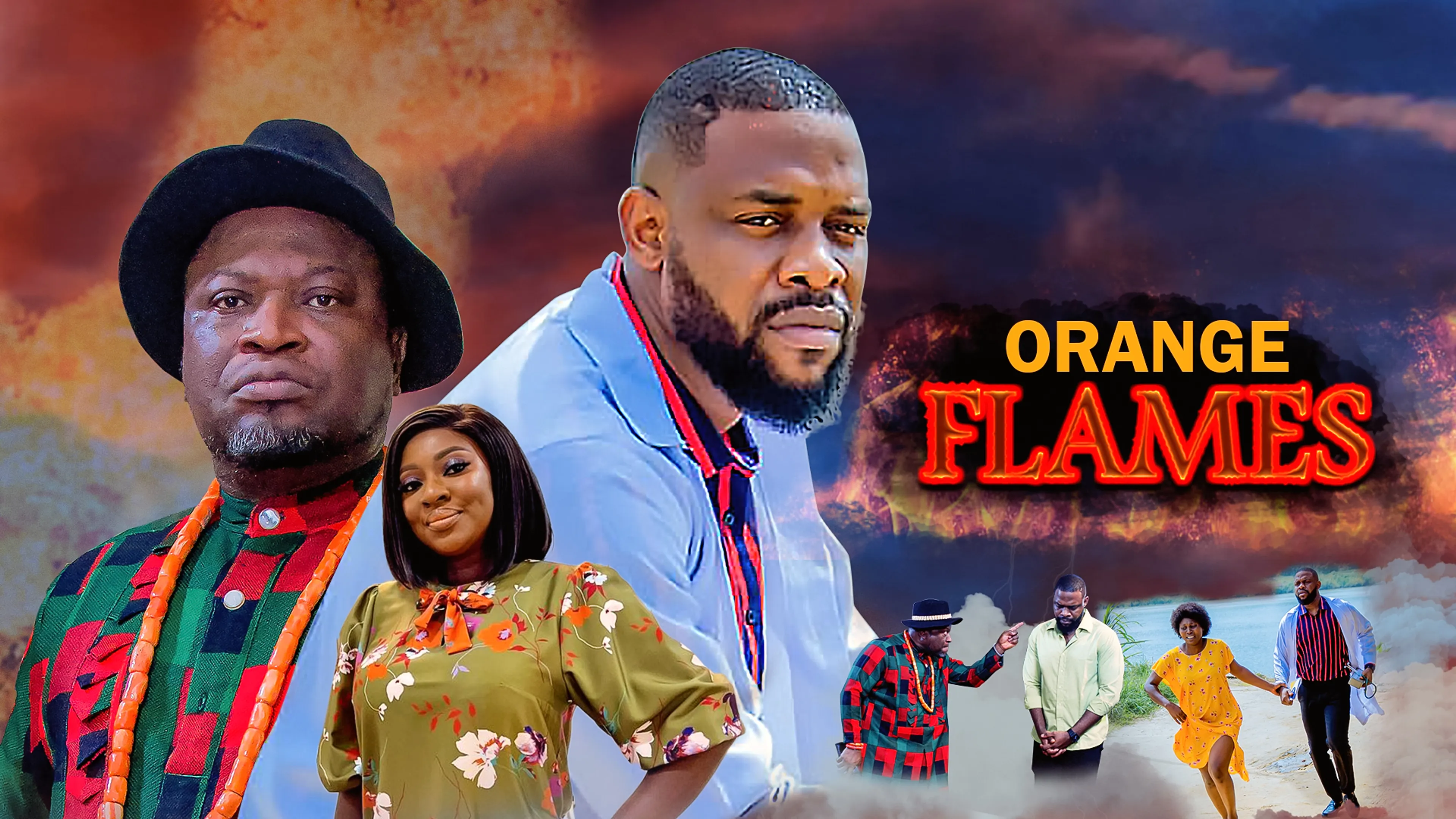 Orange Flames poster